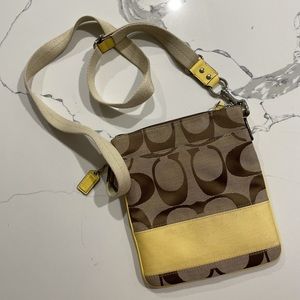 Yellow Crossbody Coach Purse